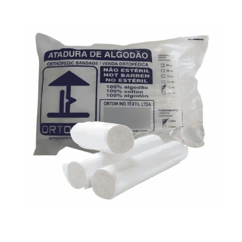 Atadura de Algodão Ortopédico 8 cm x 1,8 m Ortofen 12 Rolos