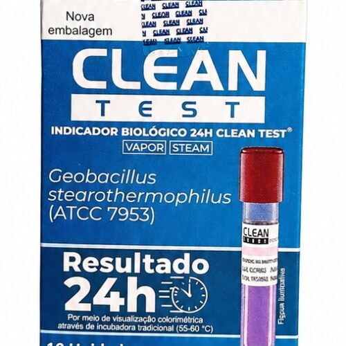 Indicador Biológico Clean-Test 24h Vapor – Caixa com 10